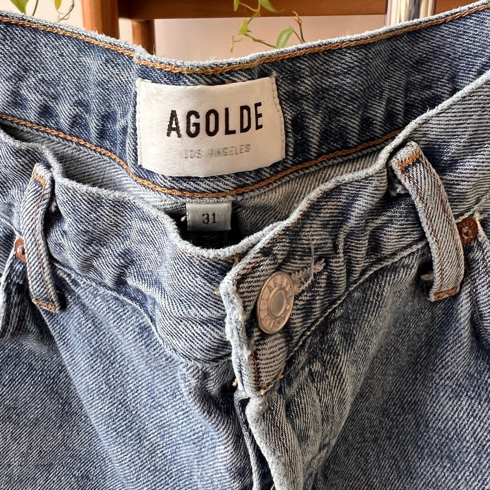 AGolde Riley Cropped Jeans, Size 31